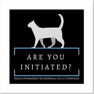 Are You Initiated? - White Cat Posters and Art
